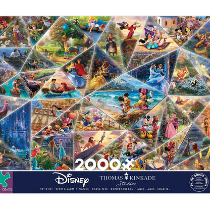 Ceaco - Thomas Kinkade - Disney Collage - 2000 Piece Jigsaw Puzzle