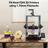 DEEPLEE Rapid PLA Plus Filament 1.75mm, High Speed 3D Printer Filament Up to 600mm/s, PLA+ Filament Dimensional Accuracy +/- 0.02 mm Fits Most FDM 3D Printer, Cardboard Spool Black 1kg Deeplee