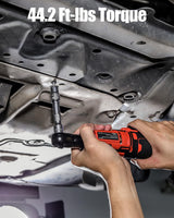 AVID POWER Cordless Electric Ratchet Wrench 3/8", 44.2 Ft-lbs 12V Power Ratchet Wrench Kit w/Two 2.0Ah Batteries, 1-Hour Fast Charger, Variable Speed and 10 Sockets AVID POWER