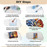 EOBROMD Paint by Numbers Kits for Adults Tree of Life, Landscape DIY Painting Kits for Adults Beginner, Acrylic Paint Oil Paint by Numbers for Home Decor Gift 16x20inch(Without Frame) EOBROMD