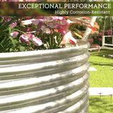 FRIZIONE 2pcs Tall 6x3ft Galvanized Raised Garden Bed Outdoor,Steel Garden Bed for Vegetables,Above Ground Garden Box for Flower,Metal Raised Beds for Gardening FRIZIONE