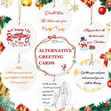 Sublimation Ceramic Ornaments Sublimation Ornament Blanks Bulk Ceramic Discs Ornament for Heat Press Printing White Round Porcelain Ornament Personalized Xmas Tree Ornament (White-12PC) AMONE