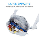 Telena Belt Bag for Women Men Fashionable Crossbody Fanny Pack for Women Waist Bag with Adjustable Strap Light Blue Telena