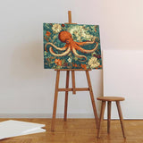 Auremi Octopus Paint by Number Kits for Adults,Animal Paint by Number on Canvas with Frame DIY Painting with Number Acrylic Oil Paint Kits for Home Decor 8x12 Inch Auremi