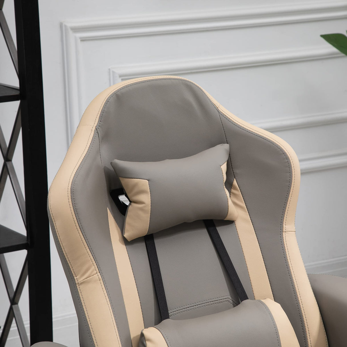 HOMCOM Manual Recliner Armchair PU Leather Lounge Chair w/Adjustable Leg Rest, 135° Reclining Function, 360° Swivel, Cup Holder and, Storage Pocket HOMCOM