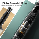 Immersion Blender, Vospeed 1000 Watt 4-in-1 Hand Blender with Chopper, Whisk, 600ml Mixing Beaker, Electric Stick Blender with Two Speed Adjustable, Ergonomic handle, Detachable Vospeed