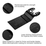 WORKPRO 23-Piece Metal/Wood Oscillating Saw Blades Set for Quick Release Multitool, Blades for Dewalt, Craftsman, Ridgid, Milwaukee, Rockwell, Ryobi and More WORKPRO