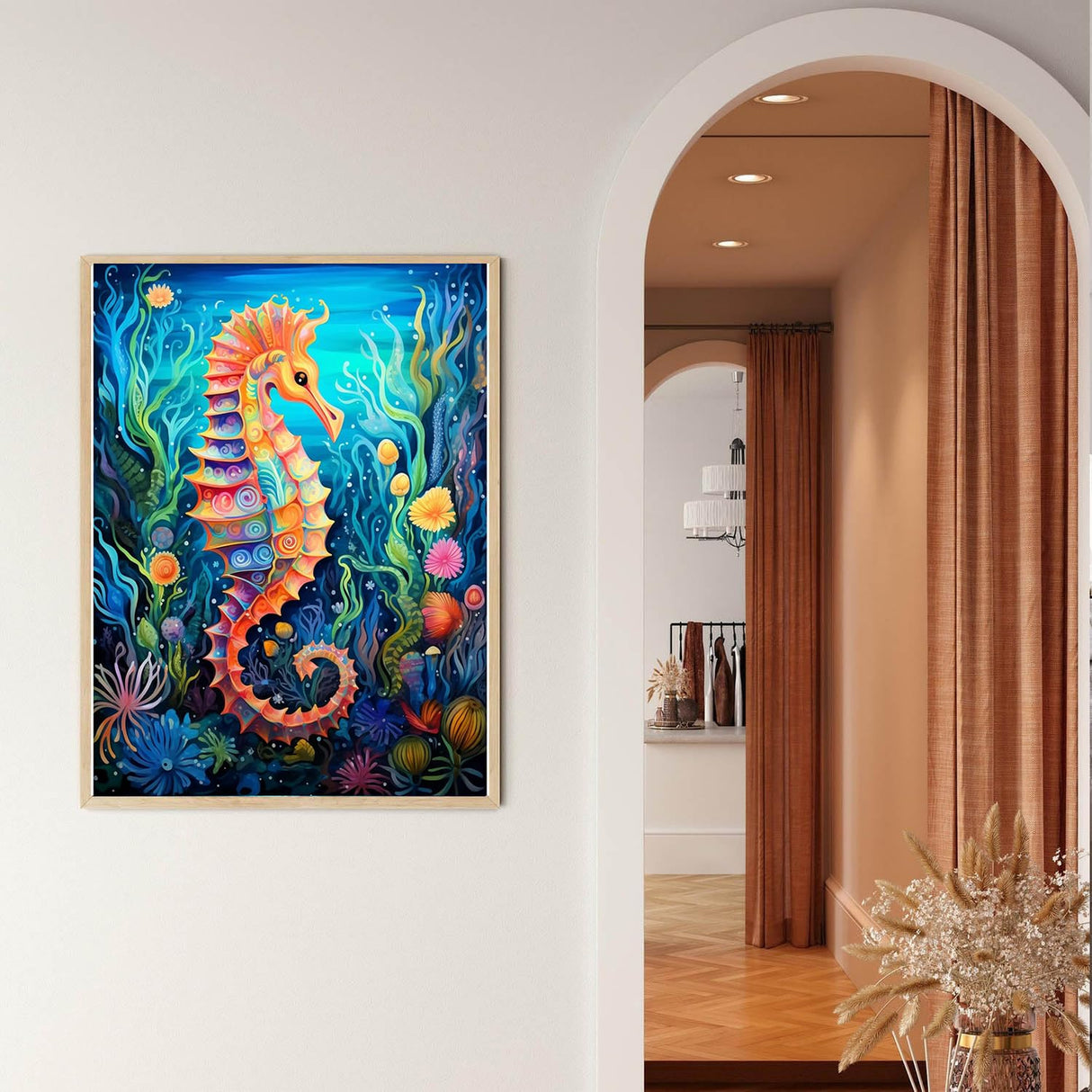 EIBEILI 4 Pack Sea Animals Diamond Painting Kits for Adults, 5D Diamond Art Kits for Beginner DIY Full Drill Diamond Dots Crystal Craft Kits for Home Wall Decor Gifts 11.8x15.7 inch EIBEILI