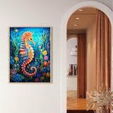 EIBEILI 4 Pack Sea Animals Diamond Painting Kits for Adults, 5D Diamond Art Kits for Beginner DIY Full Drill Diamond Dots Crystal Craft Kits for Home Wall Decor Gifts 11.8x15.7 inch EIBEILI