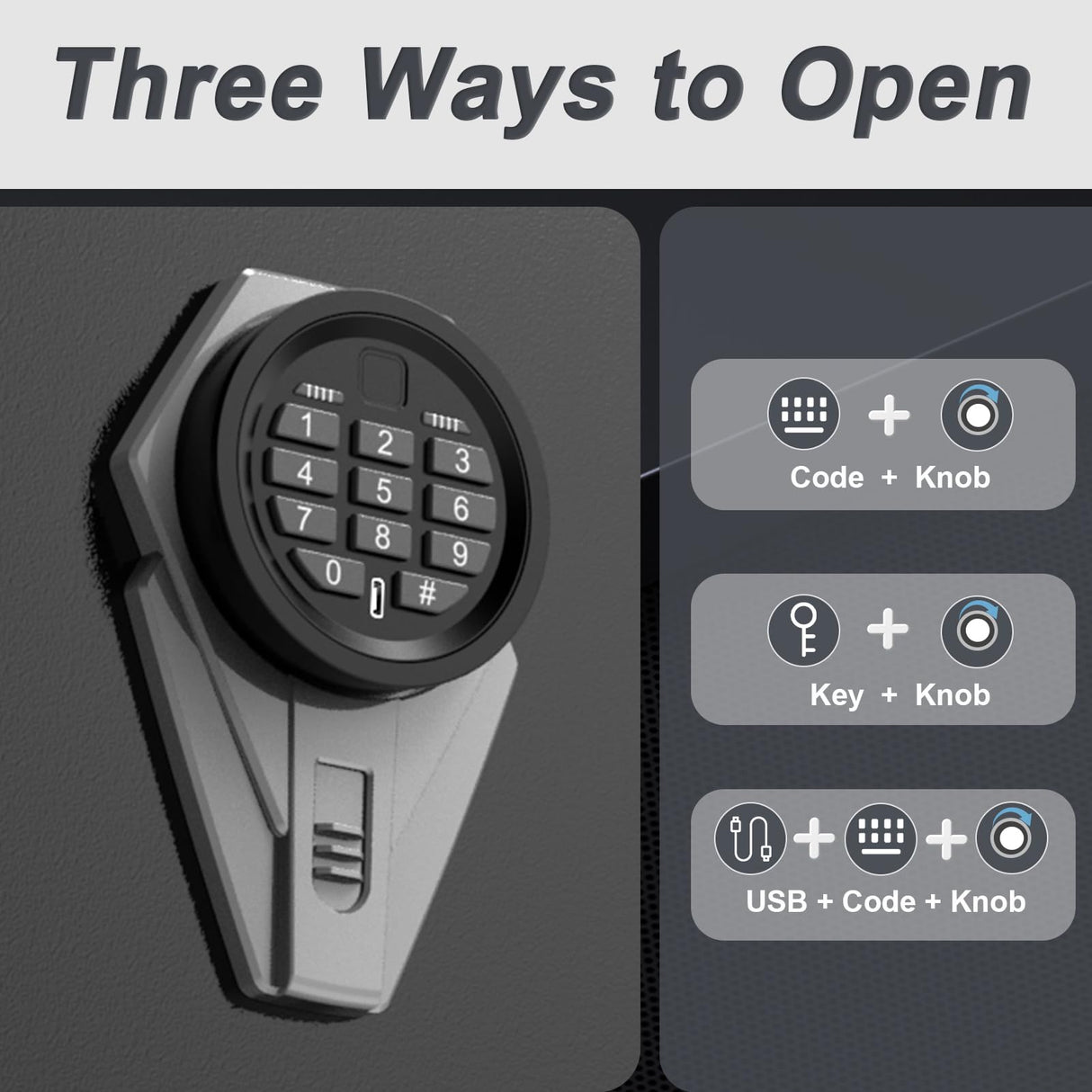 ANXINWEI Gun Safe, 5-8 Gun Cabinet with Lock Drawer, Rifle Safe with Dual Alarm and Mute Mode, Gun Safe for Rifles and Pistols with LED Light, Gun Cabinets for Rifles and Shotguns，Rifle Safes for Home ANXINWEI