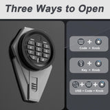 ANXINWEI Gun Safe, 5-8 Gun Cabinet with Lock Drawer, Rifle Safe with Dual Alarm and Mute Mode, Gun Safe for Rifles and Pistols with LED Light, Gun Cabinets for Rifles and Shotguns，Rifle Safes for Home ANXINWEI