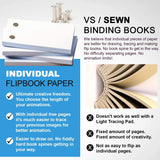 Molcey Flip Book Kit with LED Light Pad. Includes Flipbook Kit Starter Animation, 240 Sheets Blank Animation Paper and Instructions for Making Flip Books, LED Light Pad. for Kids 9-12 6-8 Molcey