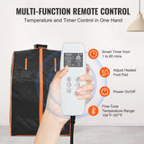 VEVOR Portable Sauna Tent Personal Sauna Kit for Home Spa, Detoxify & Soothing Infrared Heated Body Therapy, Time & Temperature Remote Control with Chair & Floor Mat 1050W VEVOR