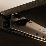 Hitow Extendable Dining Table for 6-8 Person, 63“ to 78.7" Wide Rectangular Kitchen Table in Stretch, Office Conference Table with Metal Legs, Dining Room Living Room Table, Oak&Black Hitow