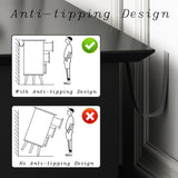 HUANLEGO Black Dresser for Bedroom with LED Lights, Modern 6 Dressers & Chests of Drawers Dresser Wood Dressers Bedroom Furniture 6 Drawers Dresser Storage Organizer for Bedroom Living Room HUANLEGO