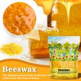 Cargen Yellow Beeswax Pellets- 430g (0.95lb) Bees Wax Pellets Triple-Filtered Organic Beeswax Pellets Cosmetic Grade for DIY Beewax Candles Skin Care Lip Balm Soap Lotion CARGEN