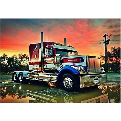 CXYQLC DIY 5D Diamond Painting Kits for Adults, Diamond Painting Full Drill Crystal Rhinestone Embroidery Craft Kits for Home Wall Decor Gifts 11.8x15.7inch（Car） CXYQLC