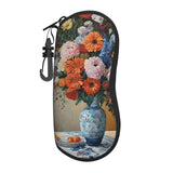 WTTRAEHHM (Flower Diamond Painting) Glasses Case Eyeglasses Soft Pouch Neoprene Zipper Sunglasses Case With Belt Clip For Men Women WTTRAEHHM