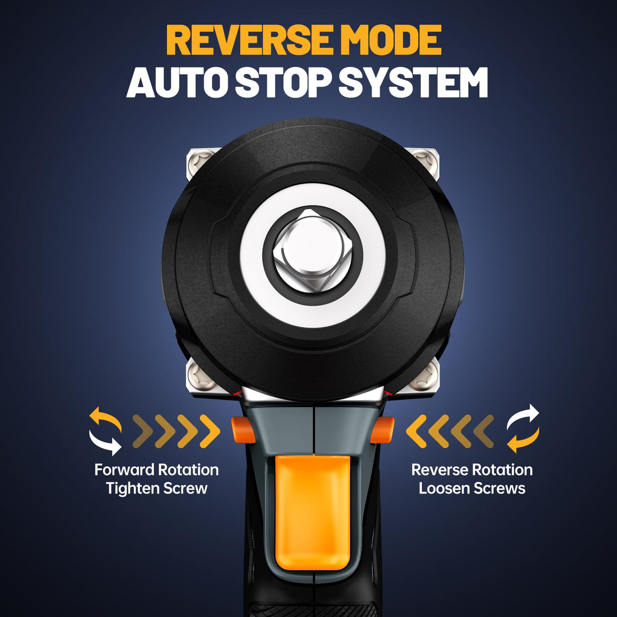 ALIESTFDNO 1/2 inch Cordless Impact Wrench, with Max TRQ (800N.m) 590Ft-lbs Brushless Electric Impact Gun, 2 x 4000mAh Battery, 4 Sockets, 3000RPM High TRQ Impact Driver for Home Car Truck Mower ALIESTFDNO