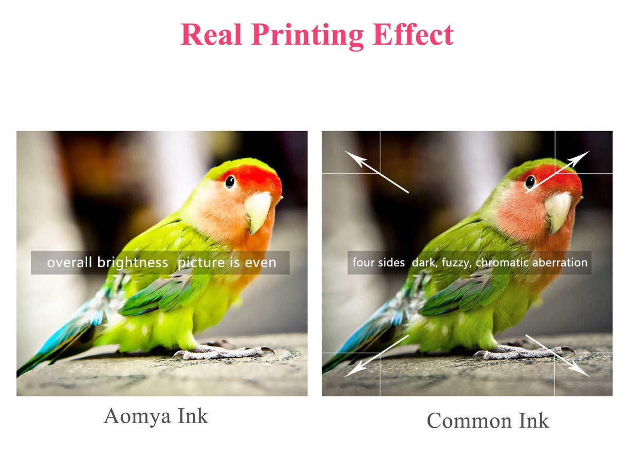 Aomya Ink Refill Kit 250ml Black Universal Dye Bulk Ink for Canon HP Epsn Brother Inkjet Printers Refillable Cartridge CISS CIS System (9 oz) with Syringe&Glove… Aomya