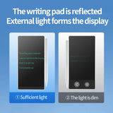 Mini LCD Writing Tablet, 6.5in Double Display Erasable Reusable Electronic Drawing Pads, Electronic scratchpad for Kids and Adults（Black Amoretti Sonnet