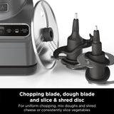 Ninja Food Processor, Professional Plus, 1000 Peak Watts, 4 Functions for Chopping, Slicing, Purees & Dough with 9-Cup Processor Bowl, 3 Blades, Food Chute & Pusher, Silver, BN601 Ninja