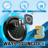 8-10 Long Gun Safe for Rifles and Pistols with Digtal Keypad, Quick Access Rifle Safe with Dual Alarm and Mute Mode, Gun Cabinets for Rifles and Shotguns with 2 Removable Shleves, Easy Assemble Yiosotne