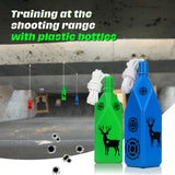 Ideagle 6-Pack Bottle Shooting Targets-Large and Small Target Combination with Hanging Rope for Target Practice, Ideal for Indoor and Outdoor Gun Ranges Ideagle