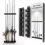 OJYDOIIIY Wall Mount Fishing Rod Holders,Vertical Fishing Pole Storage Rack for Garage OJYDOIIIY