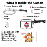 Hawkins 1.5 Litre Classic Pressure Cooker, Induction Inner Lid Cooker, Pan Cooker, Best Cooker, Silver (ICL15) HAWKINS