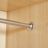 Sophshelter Rattan Armoire Wardrobe Closet: Wardrobe Closet with 4 Drawers Wardrobe Closet with 3 Doors Tall Armoire Closet with Mirror for Bedroom 47.24''W x 18.9''D x 70.9''H Sophshelter