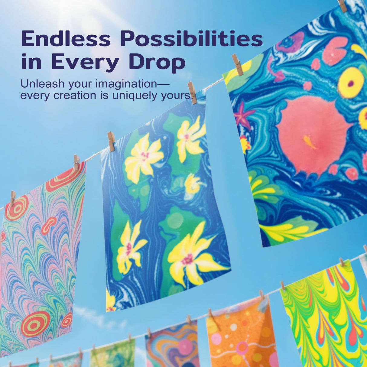 Marbling Paint Art Kit for Kids, Arts and Crafts Set for Girls & Boys Ages 8-12, Craft Kits with 16ml-12pcs & 25 Papers, Art Supplies, Birthday Gifts & Creative Toys for Kids Age 8 9 10 Year TMOL