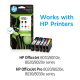 HP Original 910XL Black, Cyan, Magenta, Yellow High-Yield Ink Cartridges (5-Pack) | Works OfficeJet 8010, 8020 Series OfficeJet Pro 8020, 8030 Series | Eligible for Instant Ink | 6ZA58AN HP