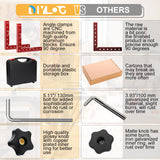 DIYLOG Corner Clamp for Woodworking with Box, 90 Degree Clamp, Corner Clamp, Right Angle Clamp Woodworking Tools 4 Pack 5.5"*5.5" Aluminum Positioning, Wood Working Tools and Equipment, wood clamps Diylog