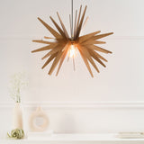 EXPLOSION Wood Pendant Light | Mid Century Modern Chandelier | Hanging Lamp | Wood Chandelier Lighting | Modern Light Fixture | Modern Pendant Light DEZAART