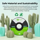 Cregrant3D Soleyin Filament 1.75mm Ultra PLA Filament for 3D Printing High Speed 30-300mm/s Accuracy +/- 0.02mm, 1kg Spool (2.2lbs), Fit Most FDM 3D Printer, Soleyin by Creality Filament, PLA White Cregrant3D