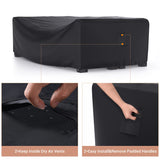 Patio Furniture Set Cover Waterproof, Mrrihand Outdoor Sectional Sofa Set Cover Heavy Duty 600D Table and Chair Set Cover 107" L×81" W×27.9" H Mrrihand