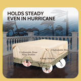 COSFLY Waterproof Patio Furniture Set Covers Durable, Outdoor Table and Chair Covers Rectangular Large - Fits up to 108L x 82W x 28H inches COSFLY