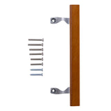 Wright Products - Replacement Oak Sliding Patio Door Inside Handle Set, Wood/Aluminum Grey - Internal Sliding Door Handle Wright Products