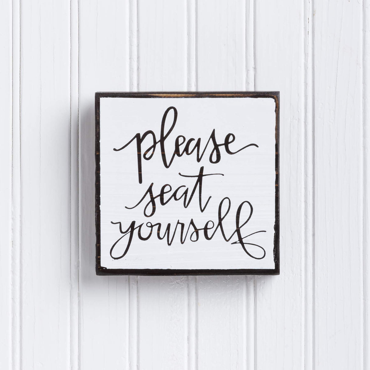 Primitives by Kathy Please Seat Yourself Inset Bathroom Home Décor Sign One Size Primitives by Kathy