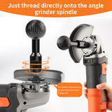 Boounyatin Sphere Rotary Burr with 5/8-11 Threads for 4 1/2 and 5 Inch Angle Grinder, Ball Gouge Angle Grinder Attachments Power Carving Tools for Woodworking Polishing Engraving Boounyatin