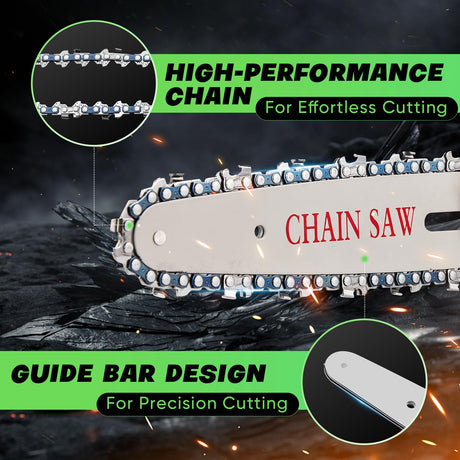 Saker Mini Chainsaw|6 Inch Chainsaw[2025 Upgraded]|Mini Cordless Electric Chain Saw|Small Handheld Portable Chainsaw Battery Powered Chain Saw for Tree Trimmer and Garden,Father's Day Gift for Men Dad Saker