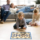 ROCKY&CHAO Latch Hook Kits Home Rug for Home Decoration 60 x 40 cm, DIY Latch Hook Kits, Rug Making Kit for Adults and Kids 23.6"x15.7", Birthday Gifts for Woman(Home) ROCKY&CHAO