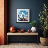 DIYDECORFUN Wolf Dreamcatcher Diamond Art Kits for Adults,Animal Diamond Painting Kit for Begninner,Full Round Drill Wolf 5D Diamond Dots Gem Arts and Crafts Kits for Adults Home Wall Decor 12x12IN DIYDECORFUN