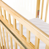 Child Craft Avery SafeAccess Wooden Compact Portable Crib, Features 2 Easy Roll Locking Wheels, Durable Wood Construction, Fits Through Doorways (Natural) Child Craft