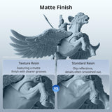 ANYCUBIC 14K 3D Printer Resin, Superior Precision Texture Resin, Model Matte Finish, Lower-Odor, Upgraded Toughness 3D Printing Resin for All LCD Resin 3D Printers (Grey, 1kg) ANYCUBIC