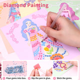 Art Craft Activity for Kids, Princess Fashion Sticker Book, Foil Art Kit, Diamond Painting Kits, Dress up DIY Art Kit for Kids, Mess-Free Toddler Arts and Crafts Supplies for Girls & Boys Ages 5+ Innosurg