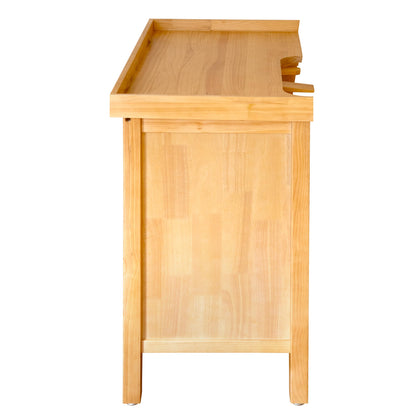 Noble Fine Wood Jewelers Bench - Solid Wooden Workbench Station with Utility Storage Drawers for Jewelry Making - WoodArtSupply