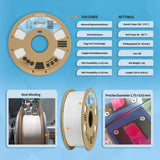 OVERTURE Tough PC Professional Filament, Cardboard Spool, 1kg(2.2lbs), Dimensional Accuracy Probability +/- 0.02mm, Fit Most FDM Printer (White) OVERTURE