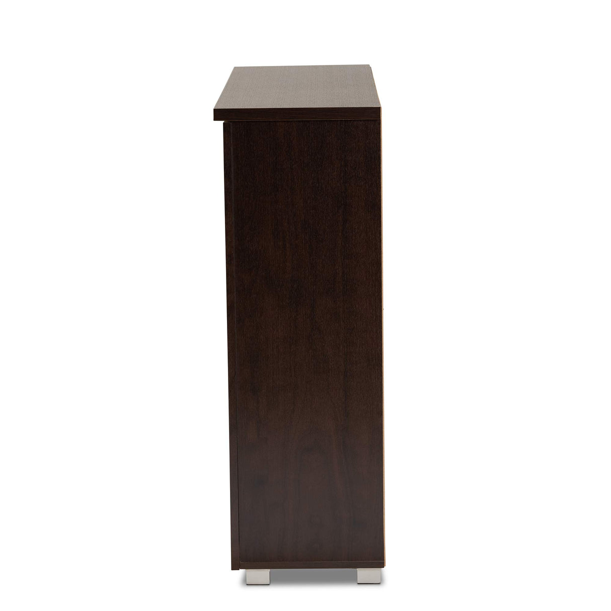 Baxton Studio Adalwin 3-Door Shoe Storage Cabinet, Dark Brown (118-6517-HiT) Baxton Studio